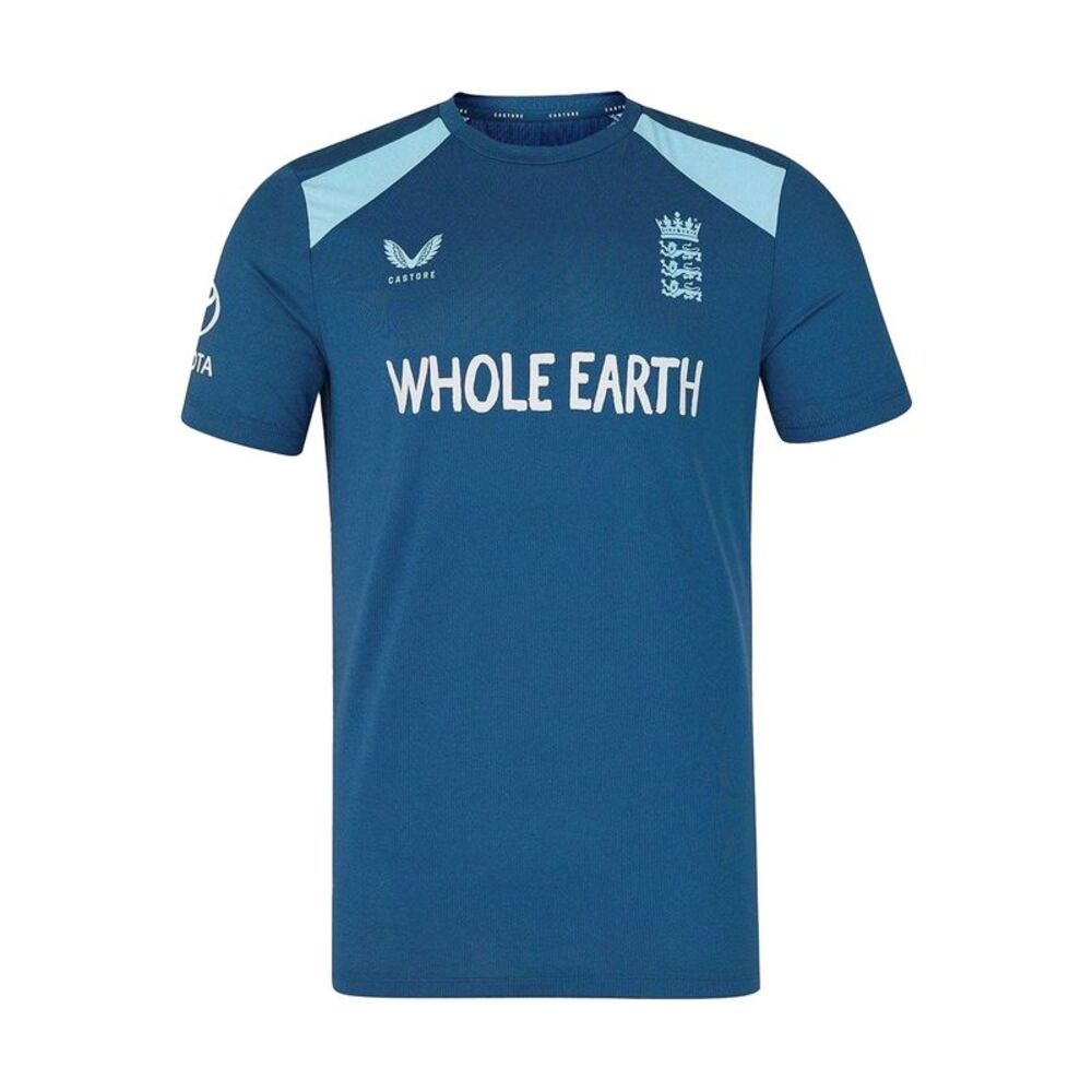 Castore Mens 26/27 England Cricket Performance Training T-Shirt / Ensign Blue